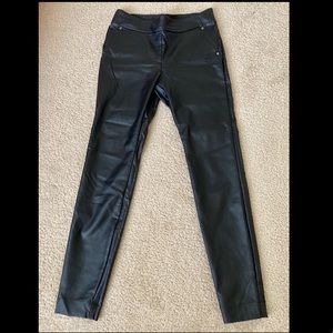 Maurices black faux leather leggings